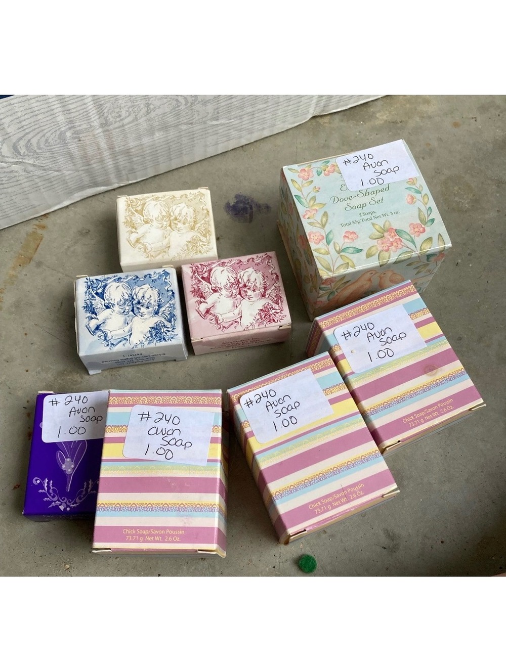 Set of 8 new vintage Avon shaped soaps